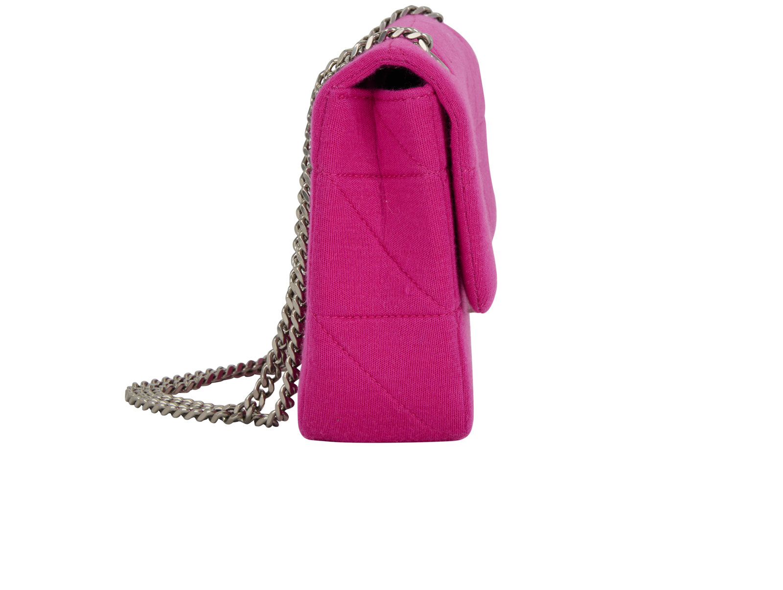 Medium Jamie, &pound;750, Handbags, Pink, Fabric, Side view